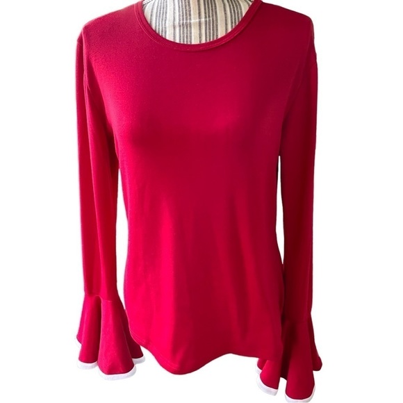 Qearal Tops - 𝅺qearal Knit Top XL Dramatic Bell Sleeves Exc Cond